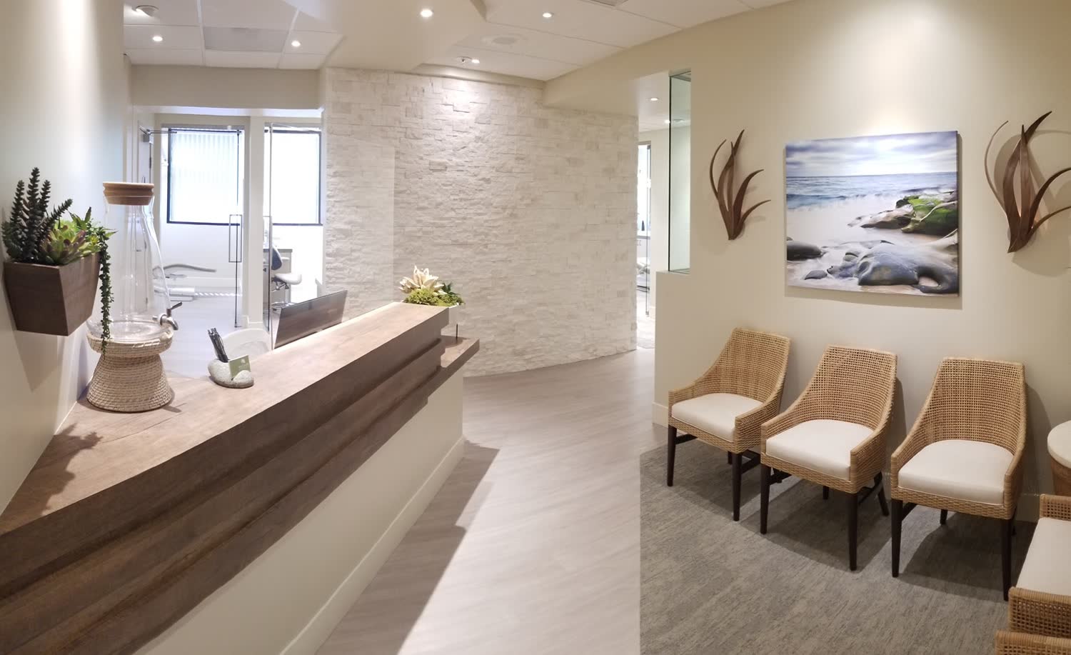 Reception lobby at Mark T. Galli, DDS